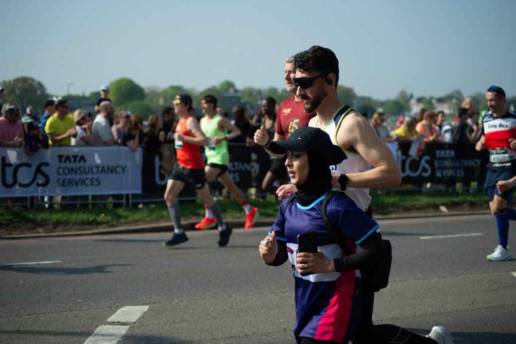Runner in a giant tooth costume for Royal Marsden