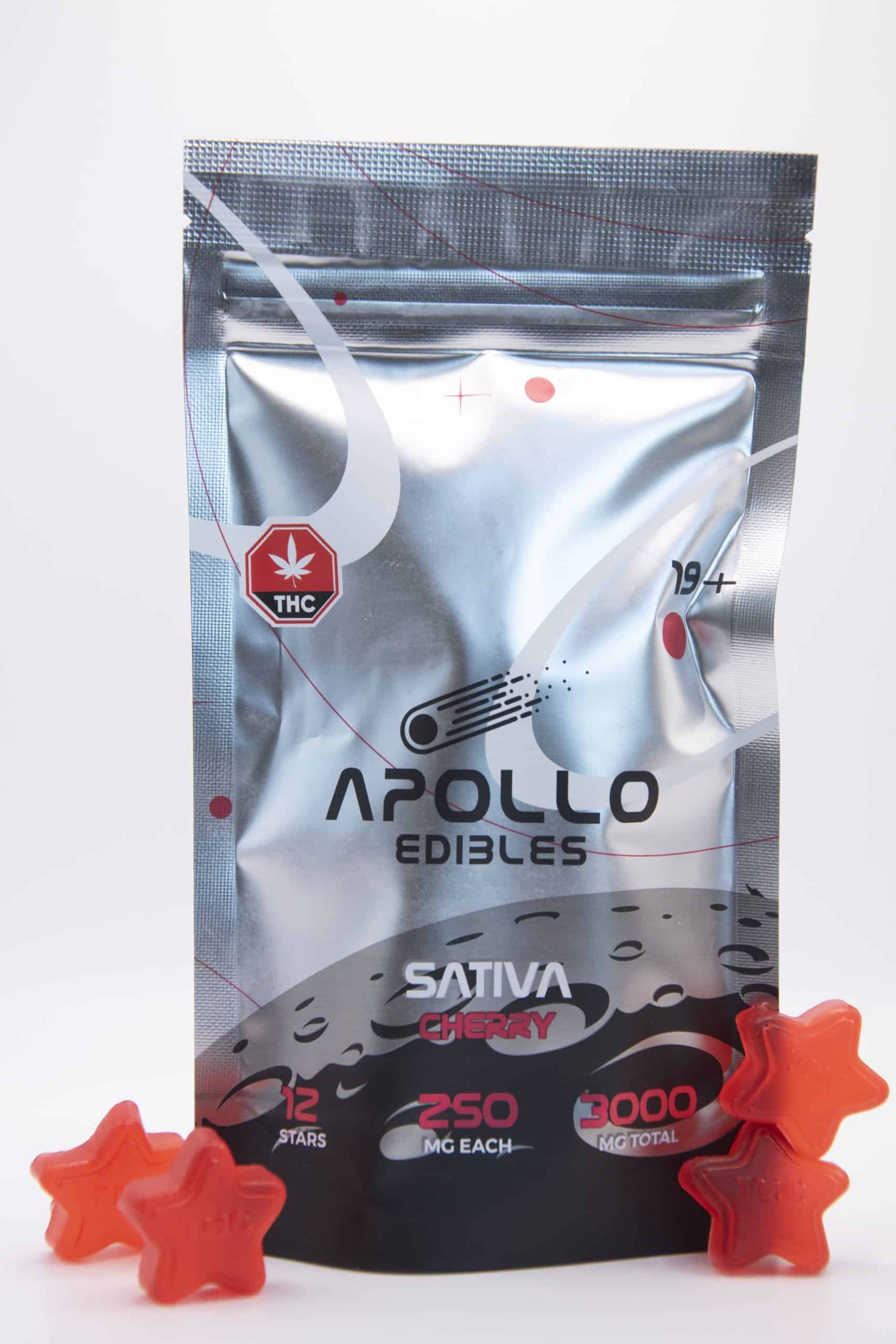 Apollo Edibles – Cherry Shooting Stars 3000MG THC (SATIVA)