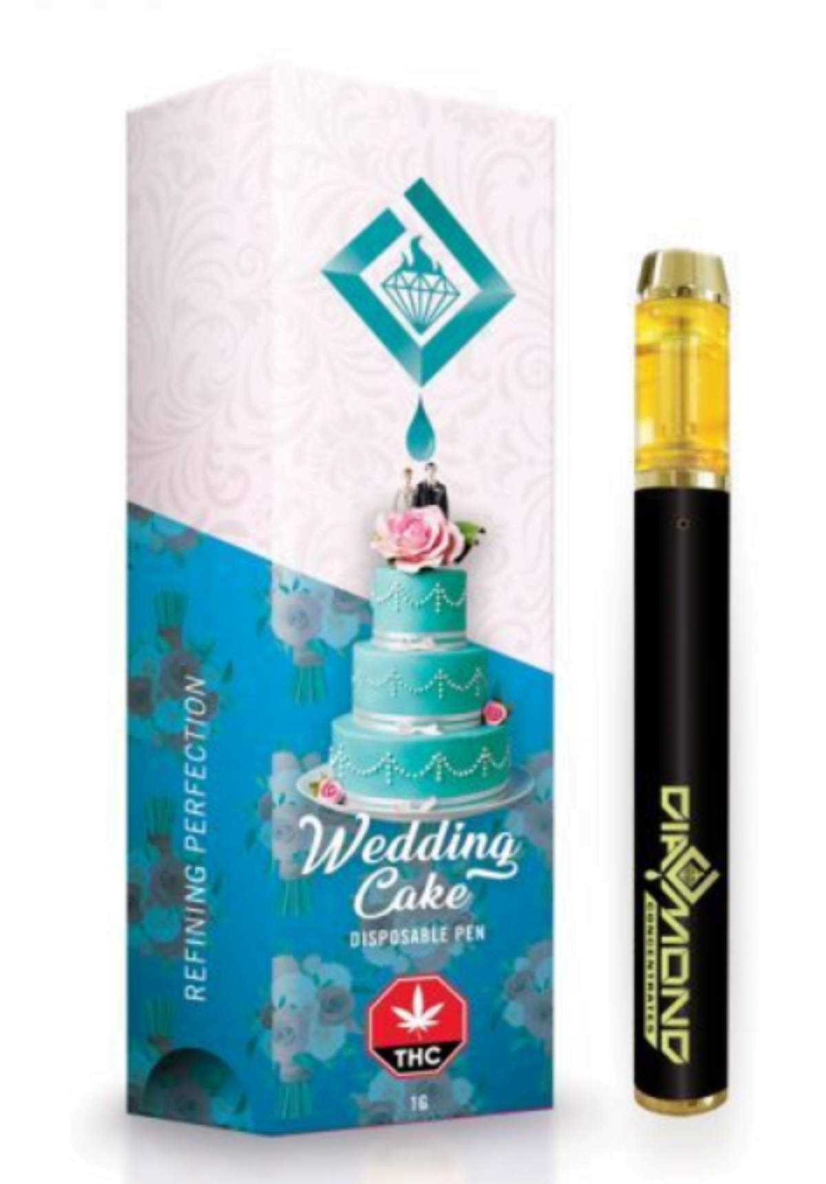 Diamond Concentrates Distillate Pen 1 Gram - Wedding Cake
