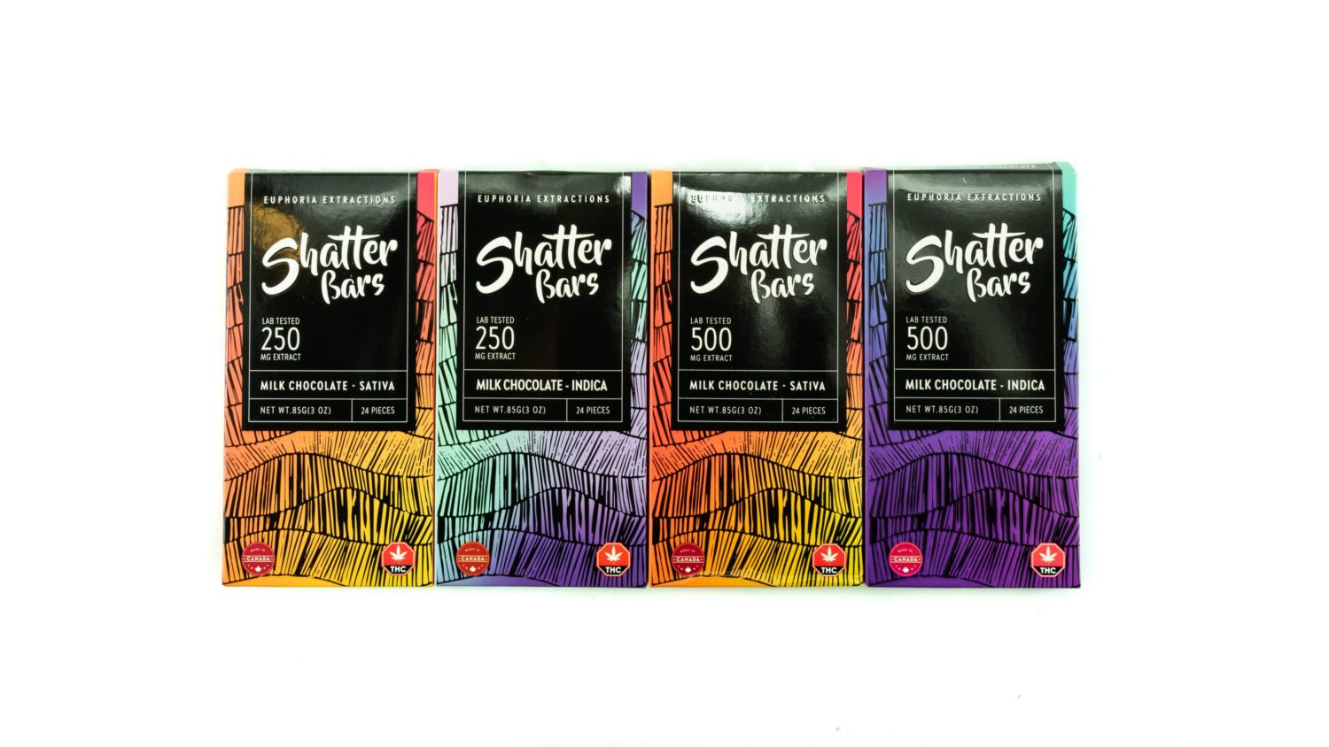 Euphoria Extractions Milk Chocolate Shatter Bars