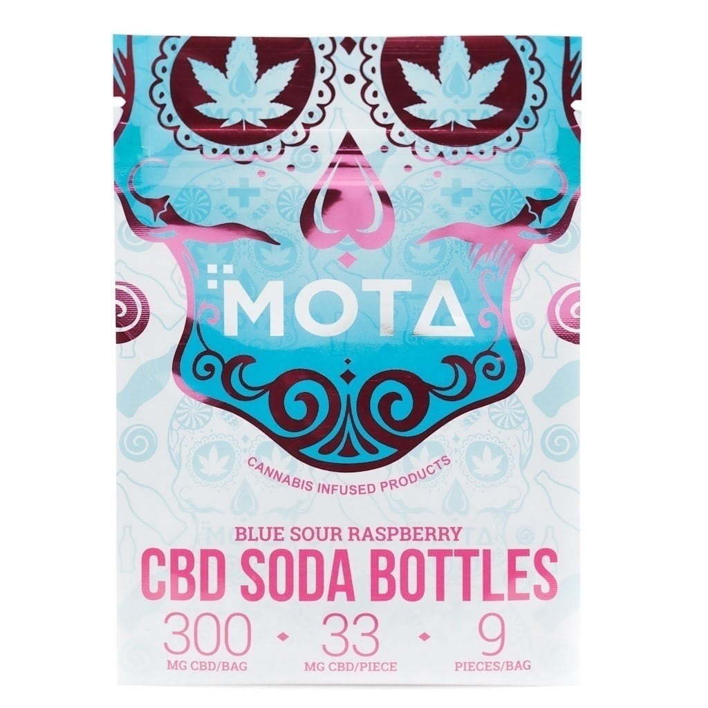 Mota Blue Raspberry Soda Bottles CBD - Image 2