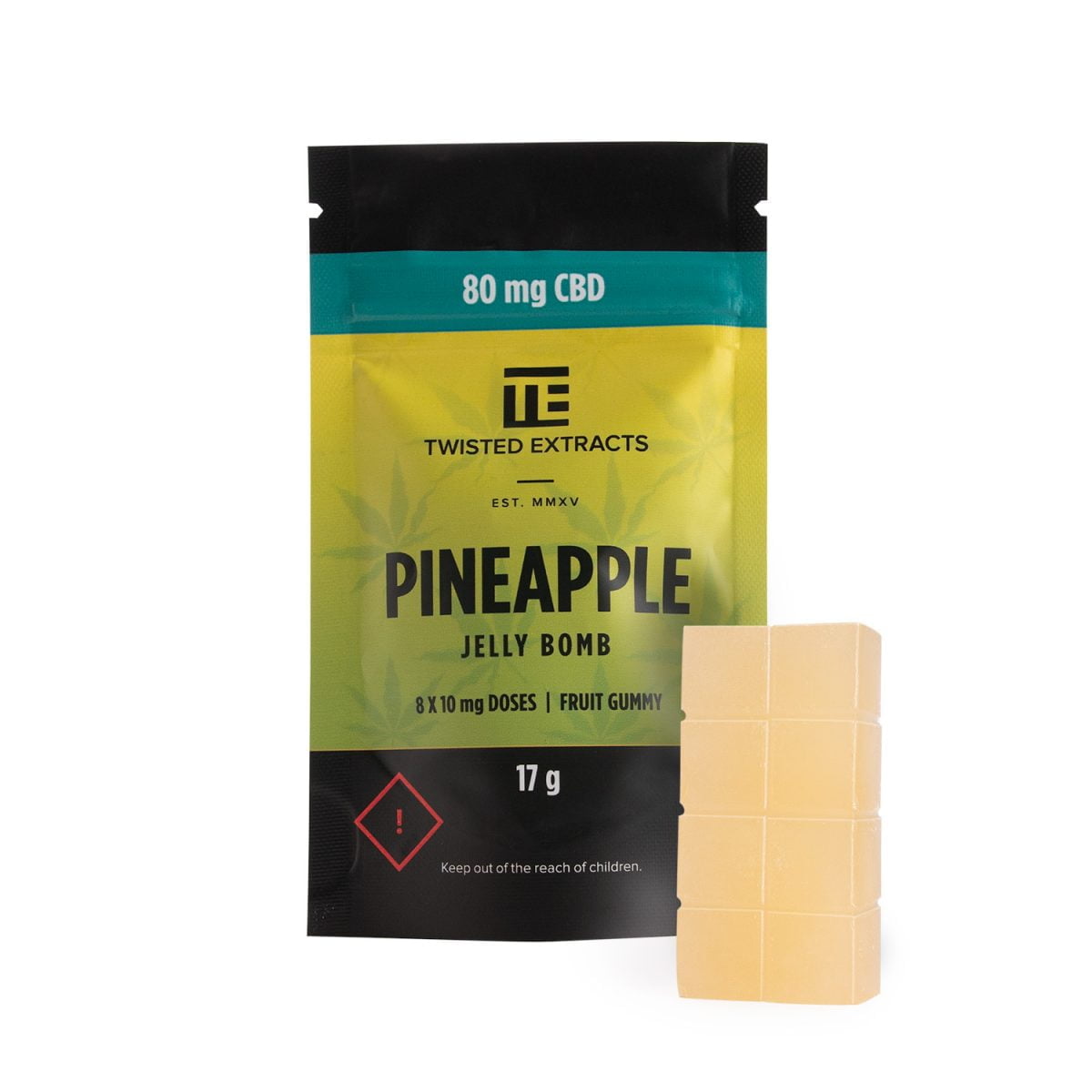 Pineapple CBD Jelly Bomb (80mg CBD)
