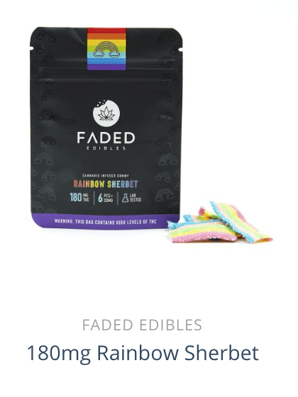 Faded Edibles THC Gummies 180mg - Image 3