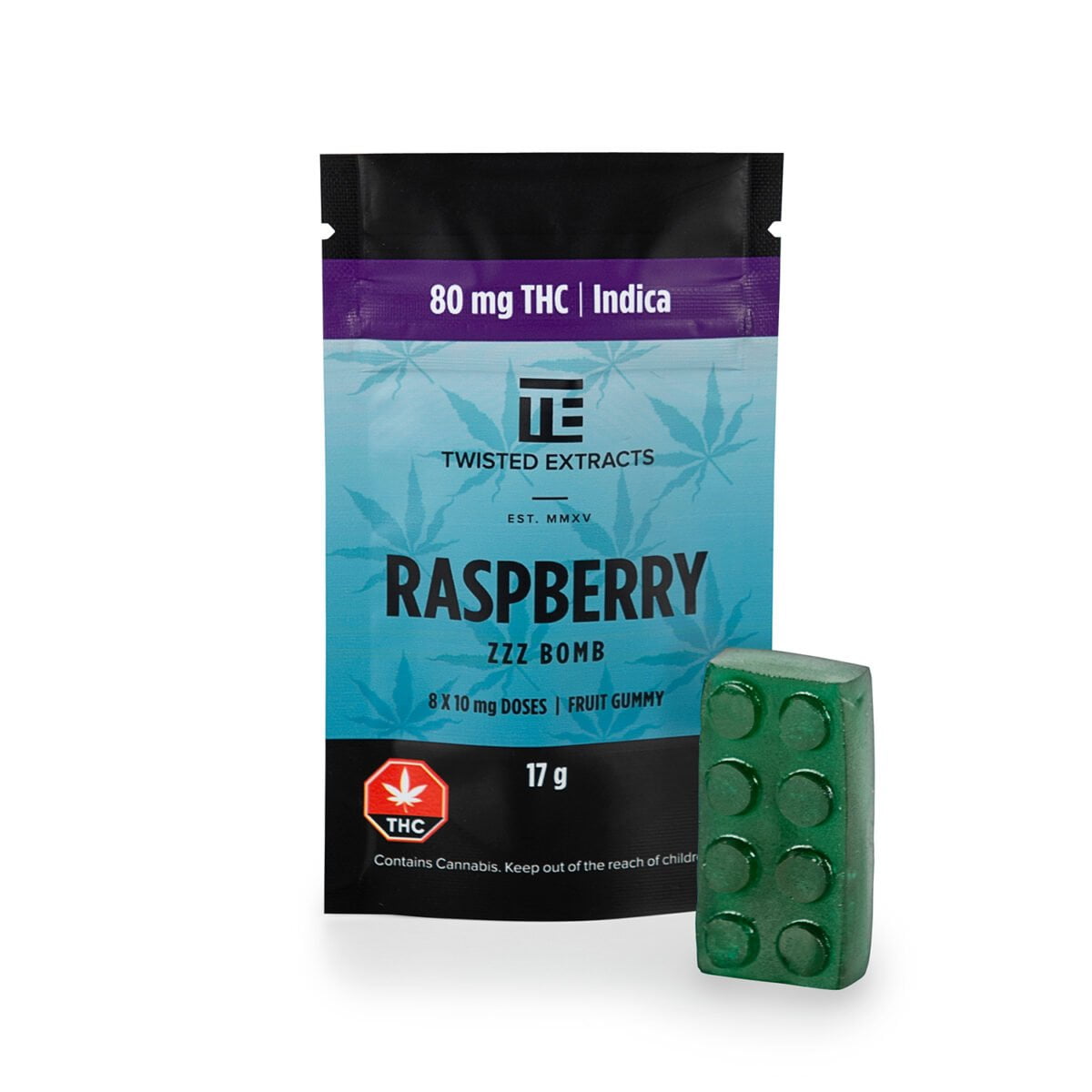 Blue Raspberry Zzz Bomb (80mg THC)