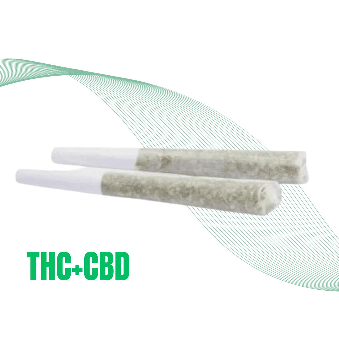 1:1 Balanced THC:CBD Pre Rolls (2 x 1g)