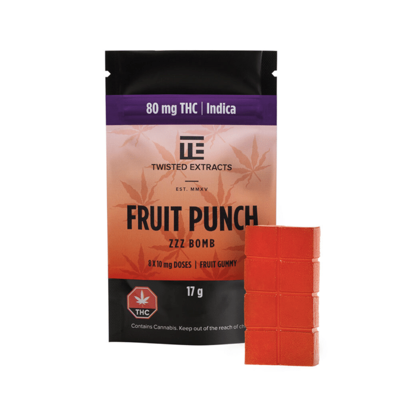 Twisted Extracts – Fruit Punch Zzz Bombs (80mg THC)