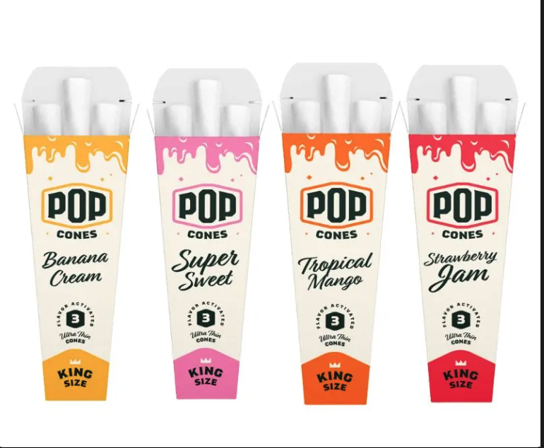 POP Cones King Size - 4 Flavours