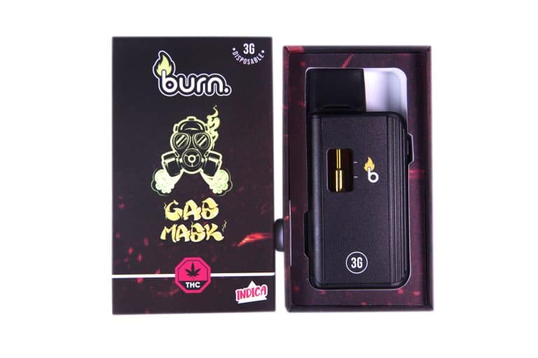 3 Gram Burn Disposable Vapes – Gas Mask (Indica) (3 Gram)