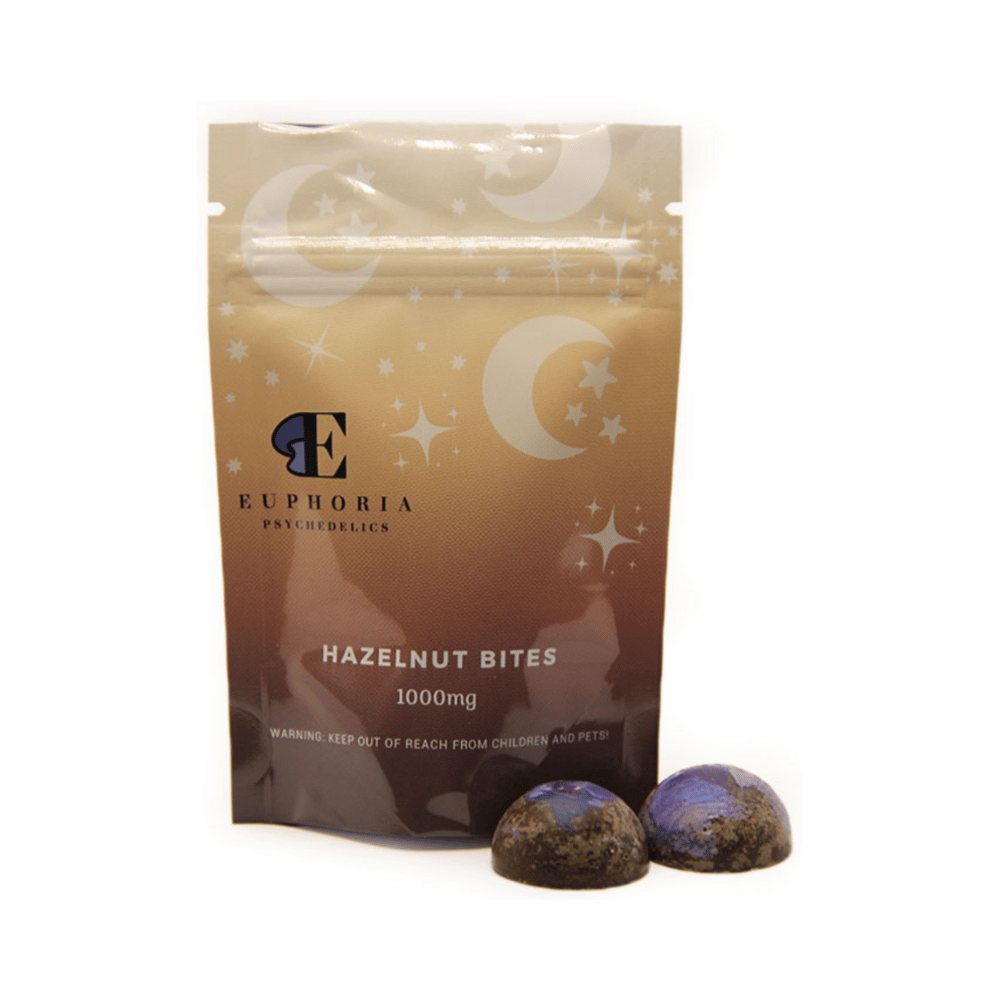 Euphoria Psychedelics – Hazelnut Chocolate Bites (1000mg