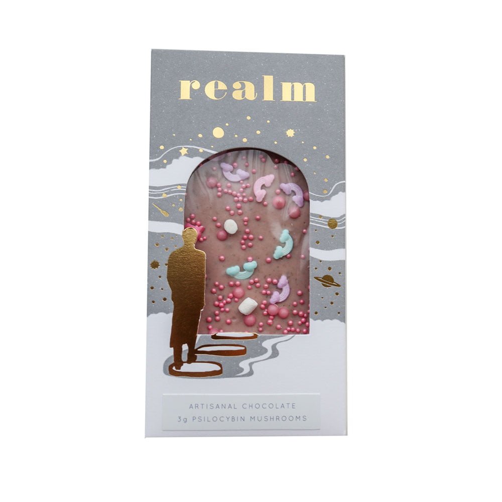 Realm Artisanal Mushroom Chocolate - Pink Chocolate (5g)