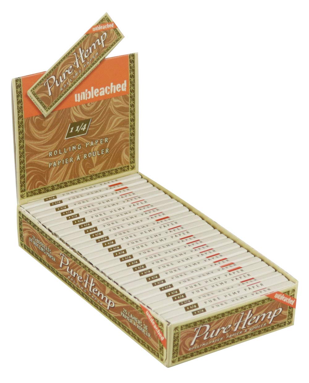 Pure Hemp Unbleached 1 1/4 Rolling Paper - Image 2