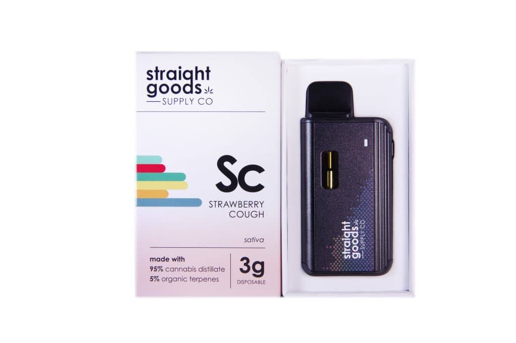 * New 3 Grams * Straight Goods Supply Co. – Strawberry Cough (3 Gram)