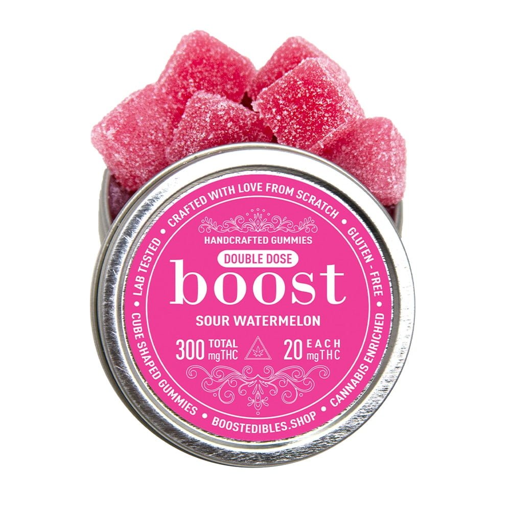 Boost Edibles Gummy - Sour Watermelon (300mg THC)